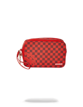 SHARKS IN PARIS RED TOILETRY AKA MONEY BAGS